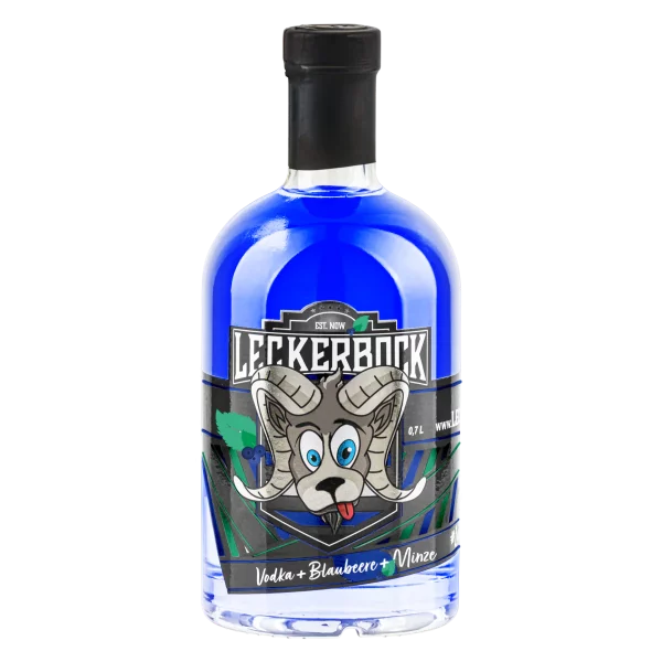 Leckerbock Vodka + Blaubeere-Minze 0,7 Liter